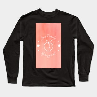 Just peachy (long) Long Sleeve T-Shirt